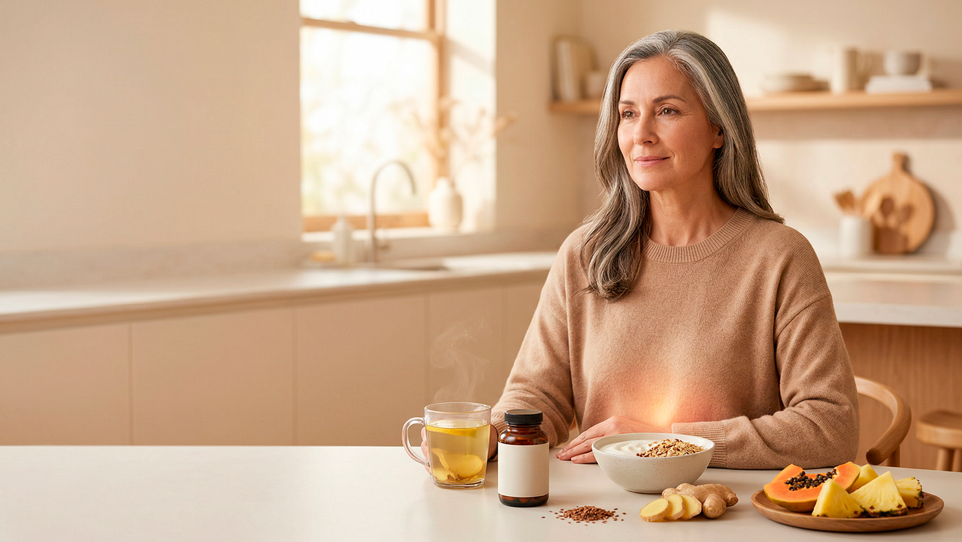 Digestión después de los 50: lo que cambia y ¿Cómo apoyarla naturalmente?