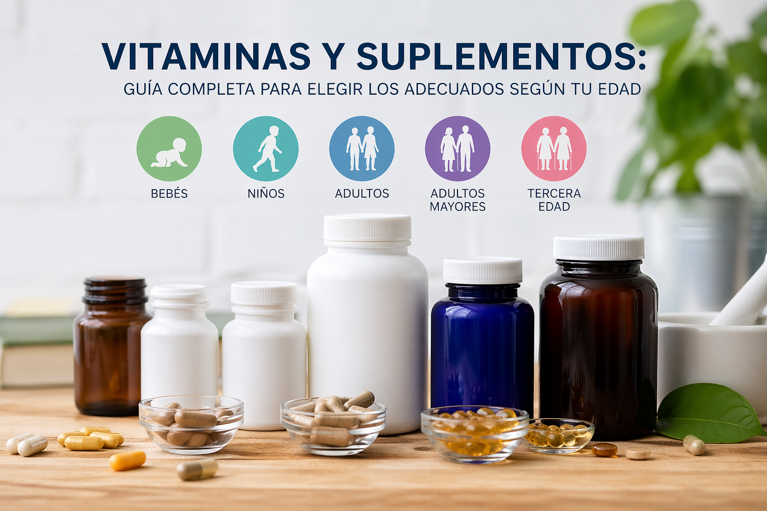 Vitaminas y suplementos: guía completa para elegir los adecuados según tu edad