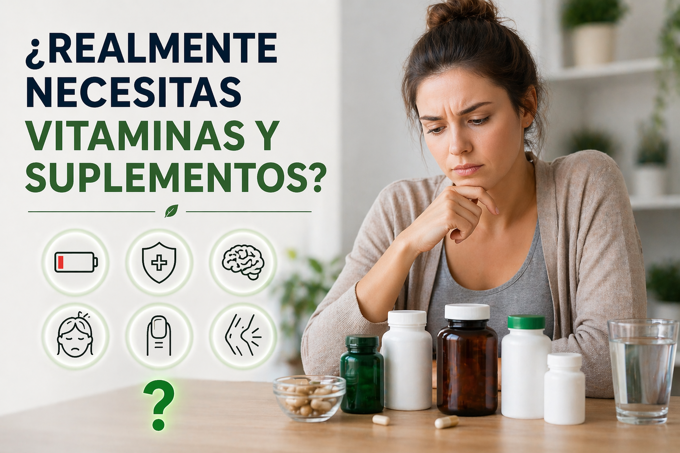 ¿Realmente necesitas vitaminas y suplementos? Señales que no debes ignorar