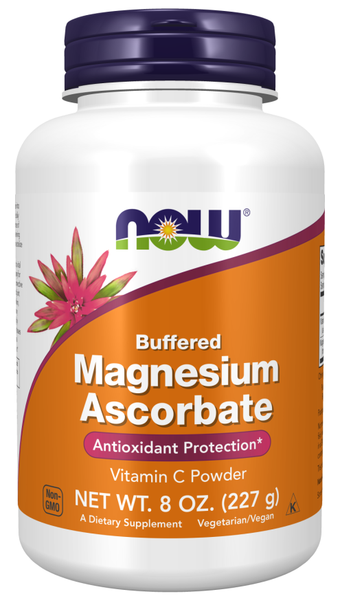Now Ascorbato de Magnesio Vitamina C en Polvo, 8 oz