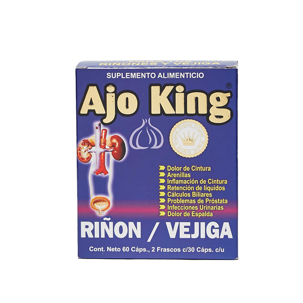 Ajo King Riñon Vejiga, 60 Capsulas