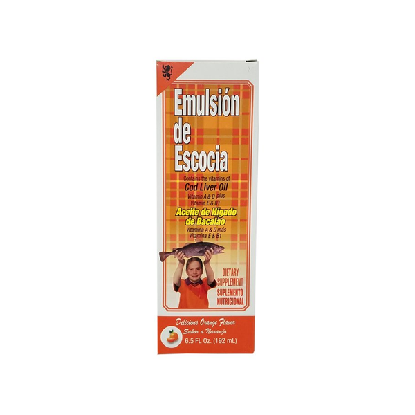 Emulsion de Escocia Aceite de Hígado de Bacalao Naranja, 6.5 oz