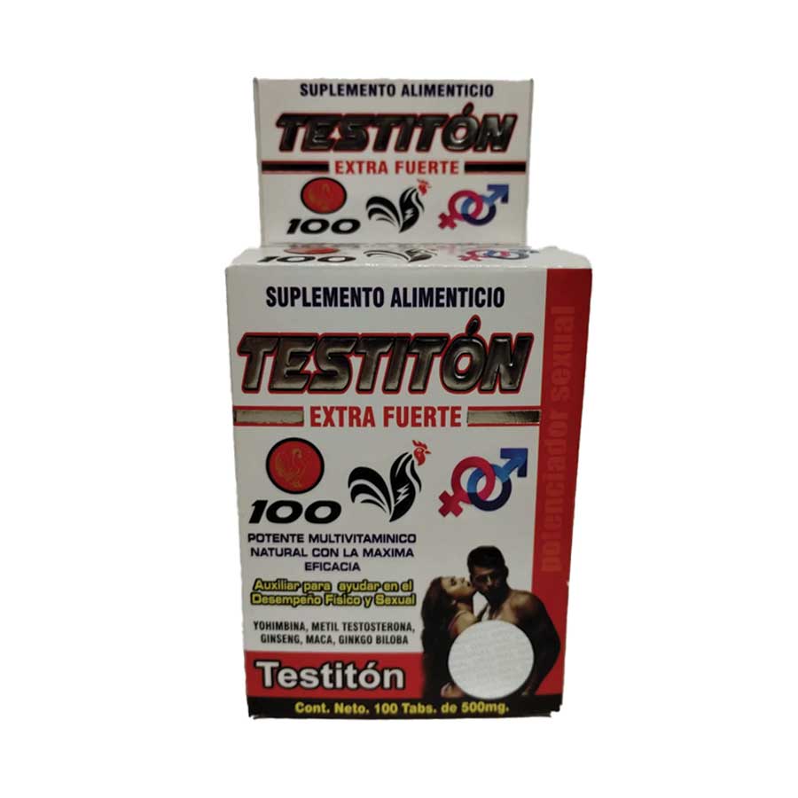 Testiton Extra Fuerte Potente Multivitaminico Matural Con Maxima Eficacia, 100 Tabletas