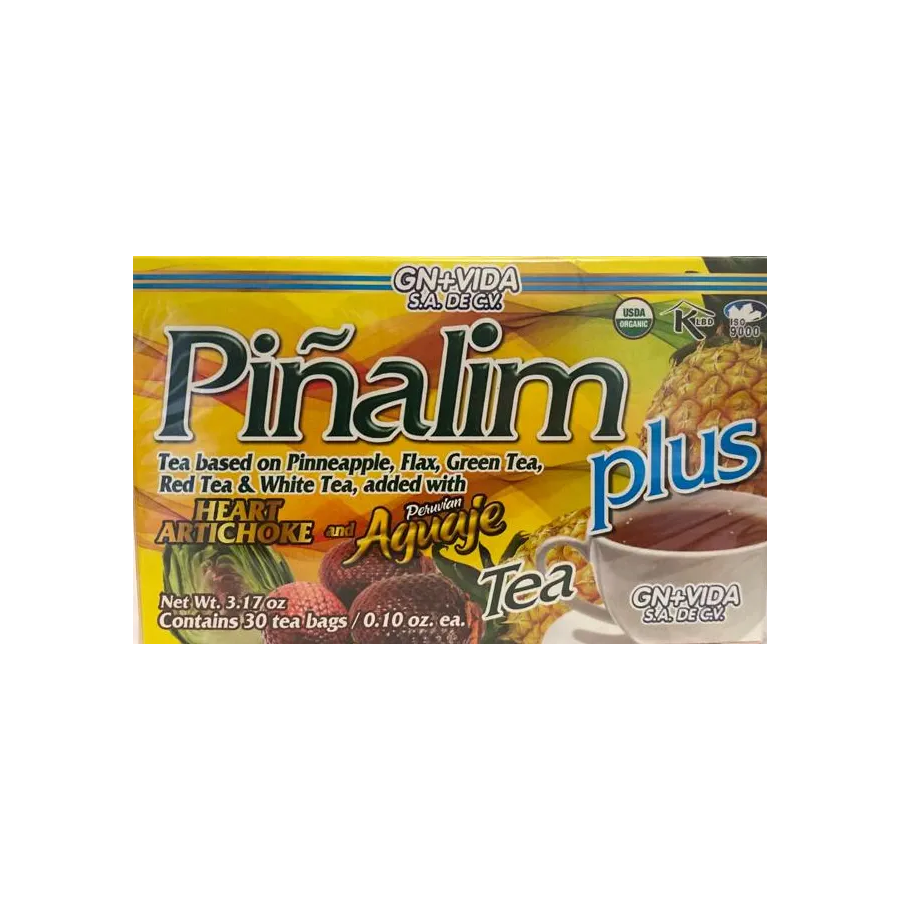 GN+V Piñalim Plus Te Natural, 30 Bolsitas de Té