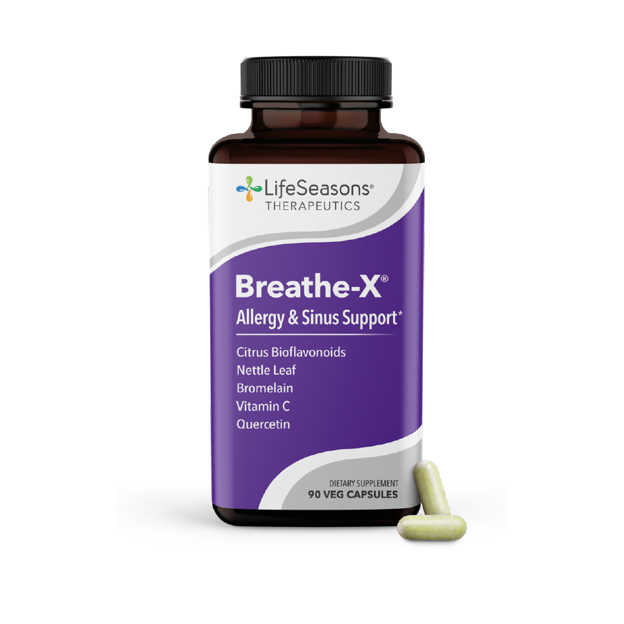 LifeSeasons Breathe-X Ayuda Para Alergias y Sinusitis, 90 Capsulas