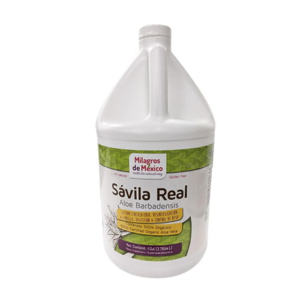 Milagros de Mexico Savila Real Aloe Gel, 1 Gallon