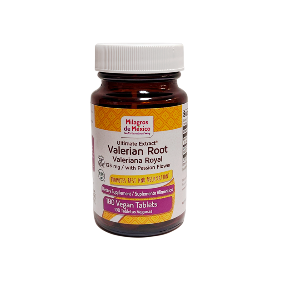 Milagros de Mexico Valerian Royal 125 mg, 100 Tabletas