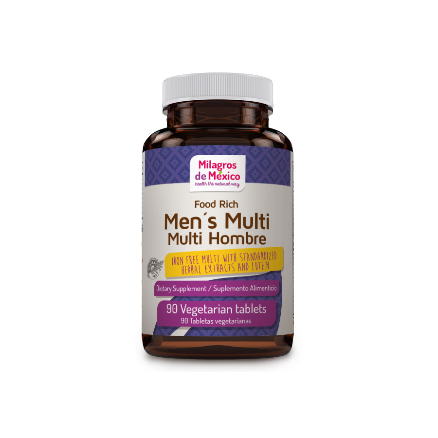 Milagros de Mexico Multi Hombre Multivitaminico Para Hombre, 90 Cápsulas