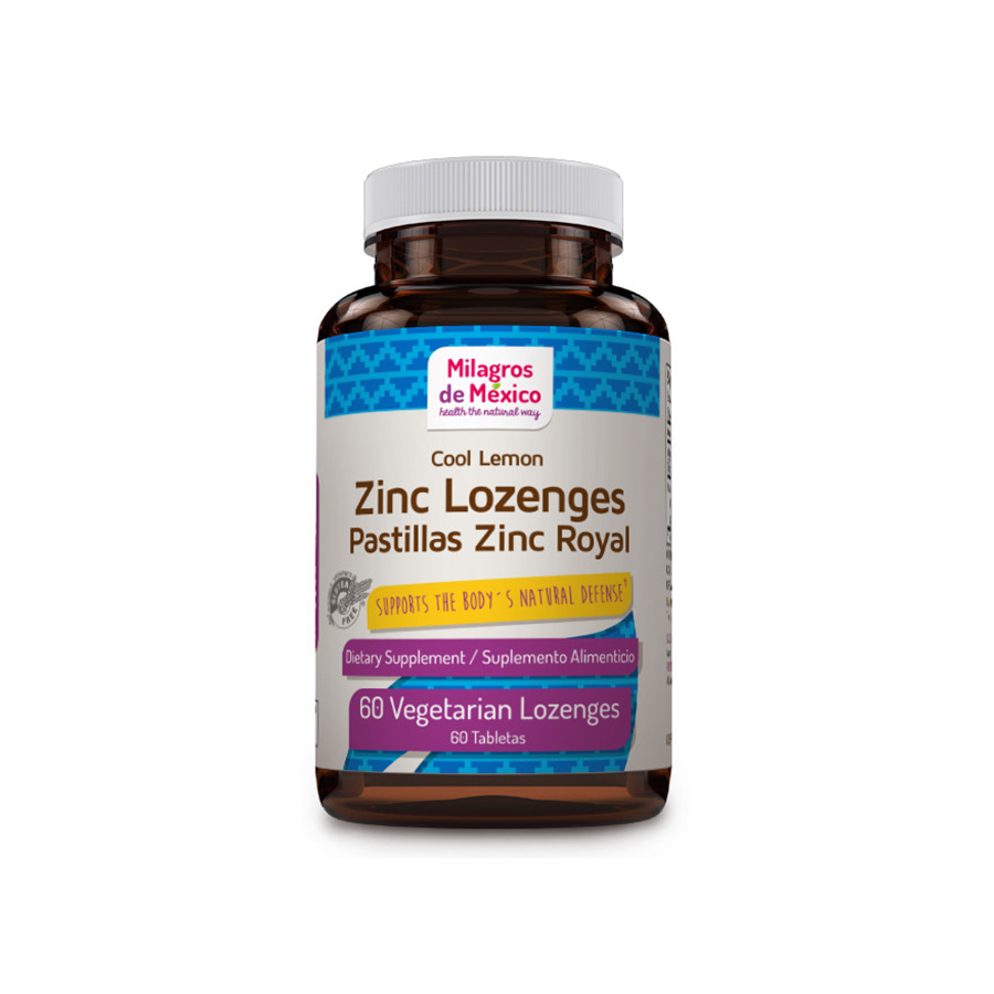 Milagros de Mexico Zinc Royal Lozenges, 60 Cápsula