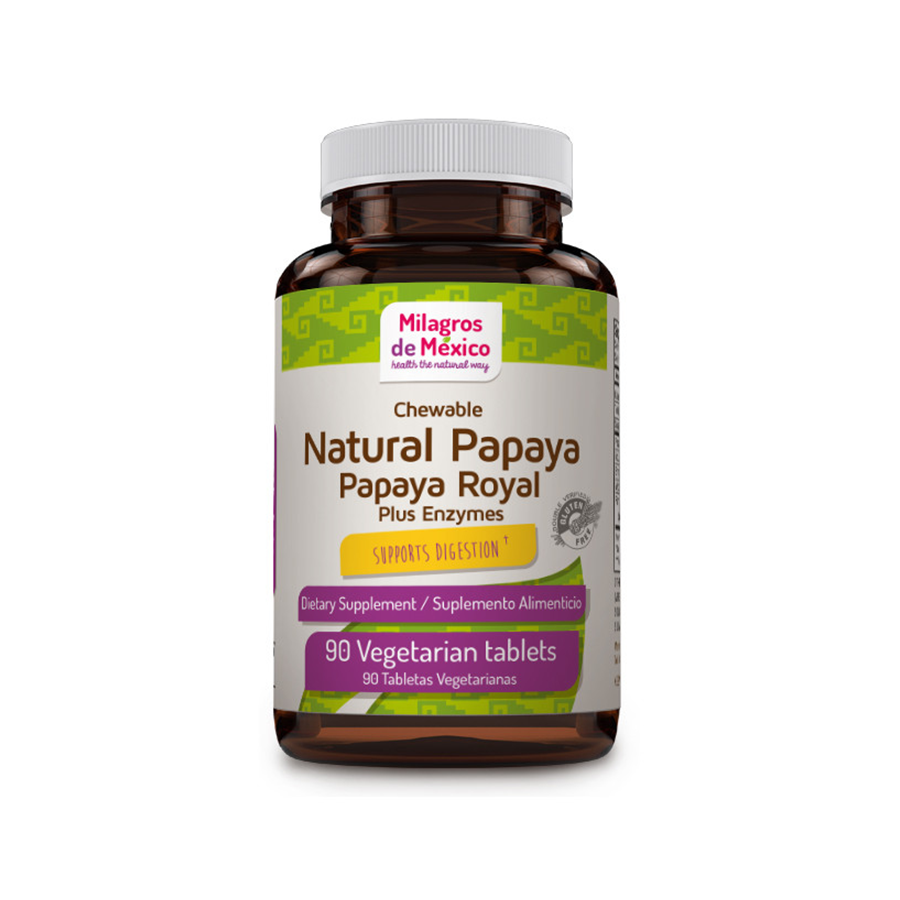 Milagros de Mexico Papaya Royal, 90 Capsulas