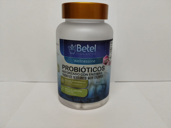 Betel Natural Probioticos Reforzado con Enzima, 90 Capsulas