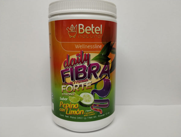 Betel Natural Daily Fibra Forte Sabor Pepino con Limon, 12 oz