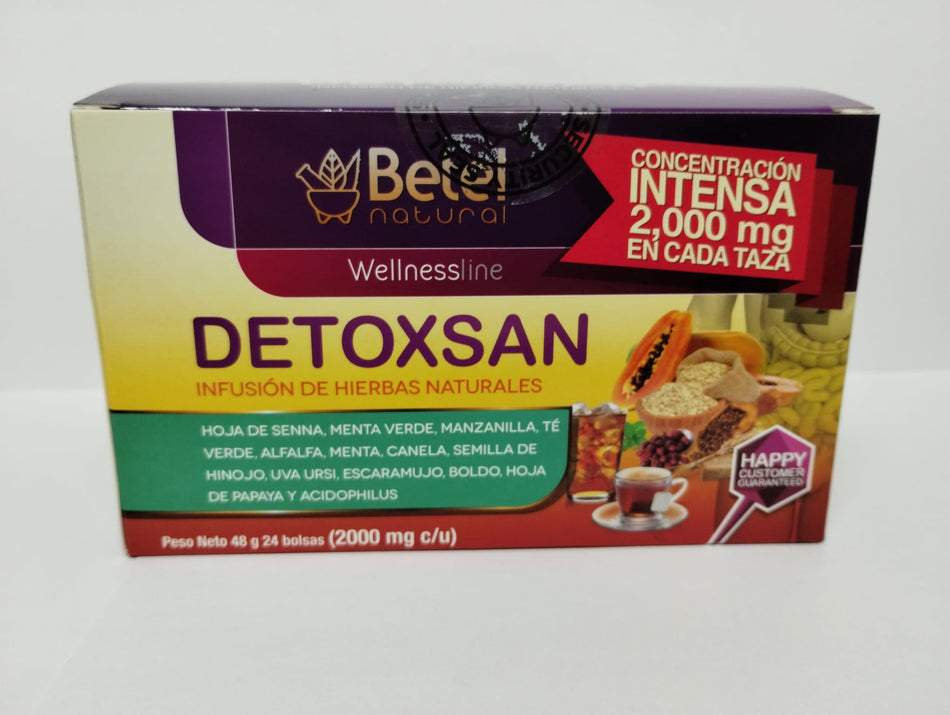 Betel Natural Detoxsan Infusion de Hierbas Naturales, 24 Bolsas
