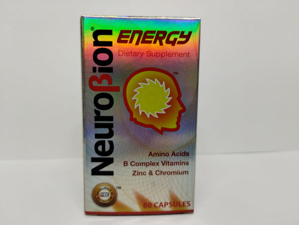 Neurobion Aminoácidos Energéticos, Vitaminas del Complejo B, Zinc y Cromo, 60 Cápsulas