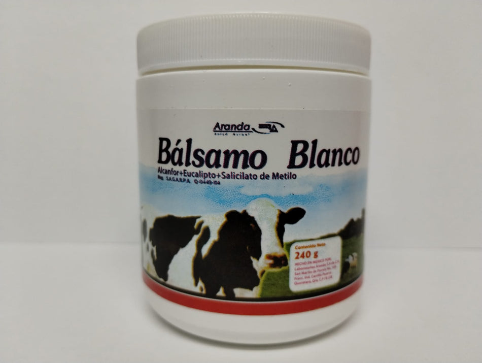 Balsamo Blanco Alcanfor, Eucalipto, Salicilato de Metilo, 8.5 oz