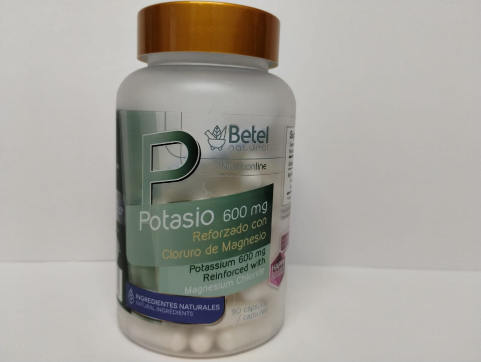 Betel Natural Potasio Reforzado con Cloruro de Magnesio, 90 Capsulas