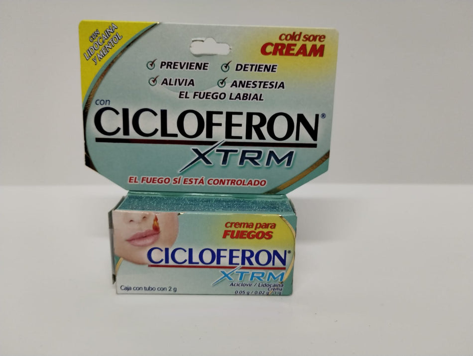 Cicloferon Xtrm Previene, Detiene, Alivia, Anestesia el Fuego Labial, .07 oz