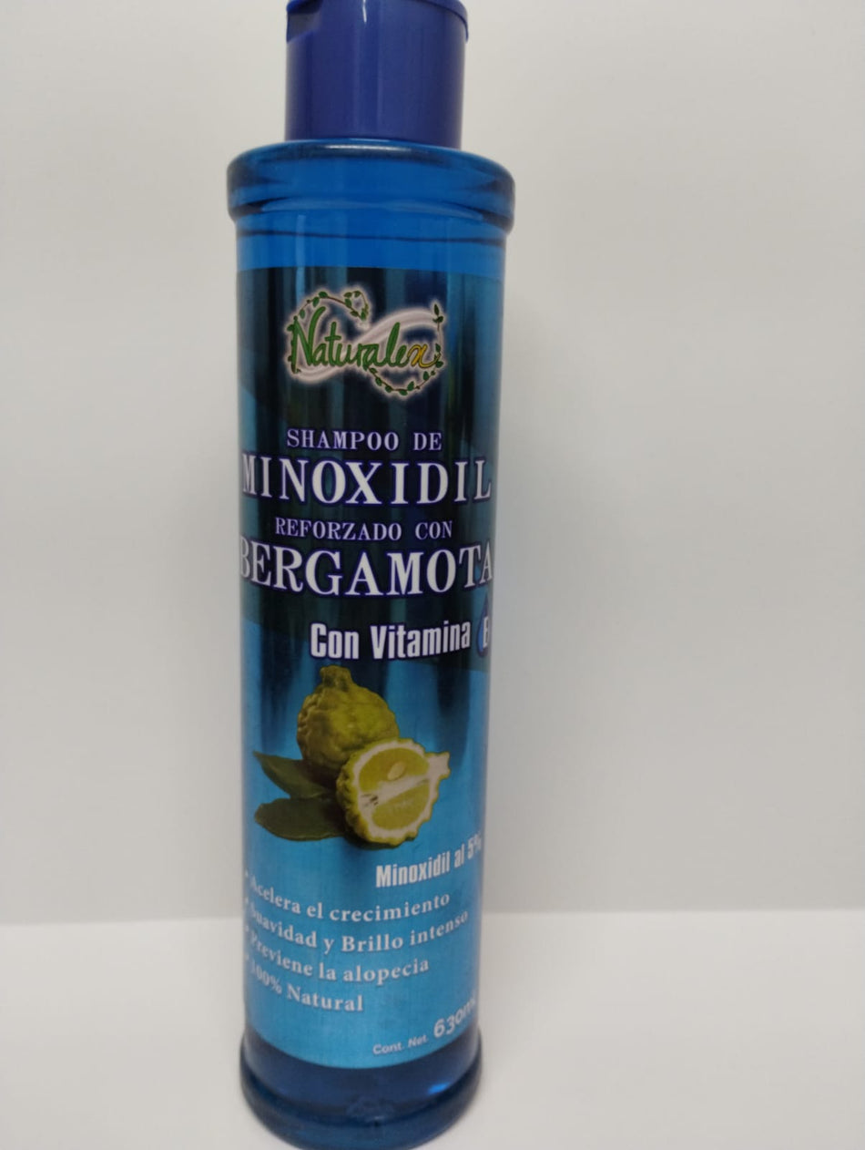 Naturalex Shampo de Minoxidil Reforzado con Bergamota, 21 oz