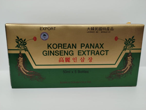 Korean Panax Ginseng Extract, 5 Botellas de 1.70 oz