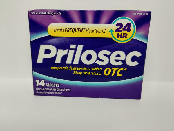 Prilosec Trata la Acidez Estomacal Frecuente, 14 Tabletas