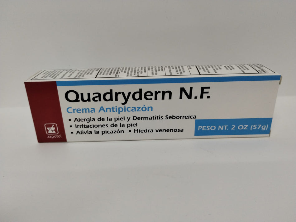 Quadrydern N.F Crema Antipicazon, 2 oz