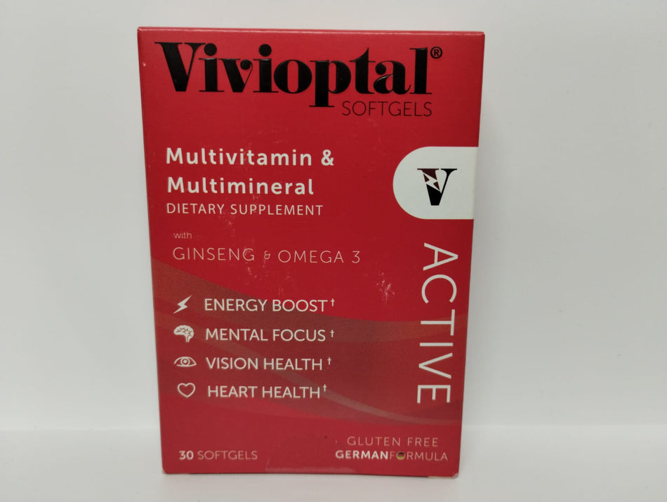 Vivioptal Active Multivitamínico y Multimineral, 30 Capsulas
