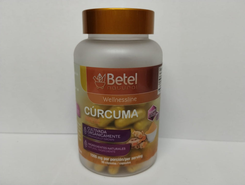 Betel Natural Curcuma, 90 Capsulas