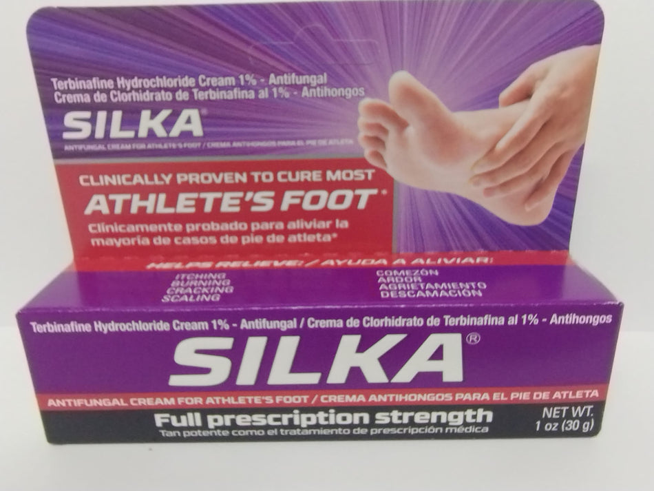 Silka Crema Antihongos Para el Pie de Atleta, 1 oz