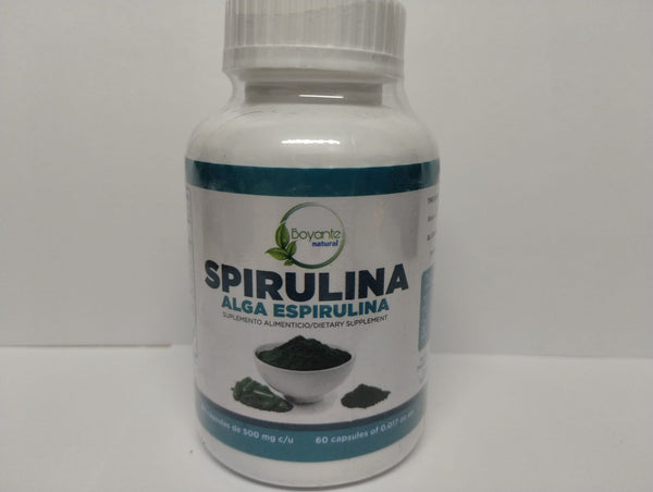 Boyante Natural Alga Espirulina, 60 Capsulas