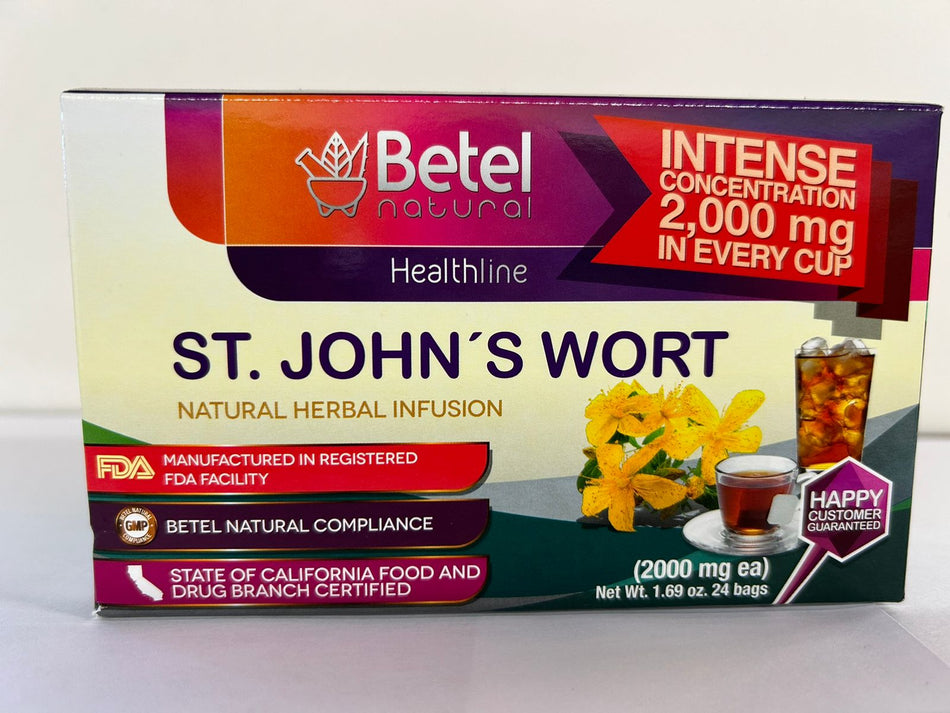 Betel Natural Hierba de San Juan, 24 Bolsitas de Té