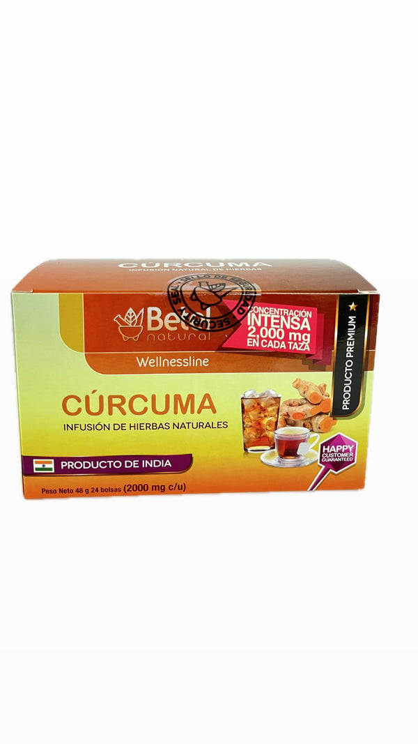 Betel Natural Curcuma, 24 Bolsitas de Té