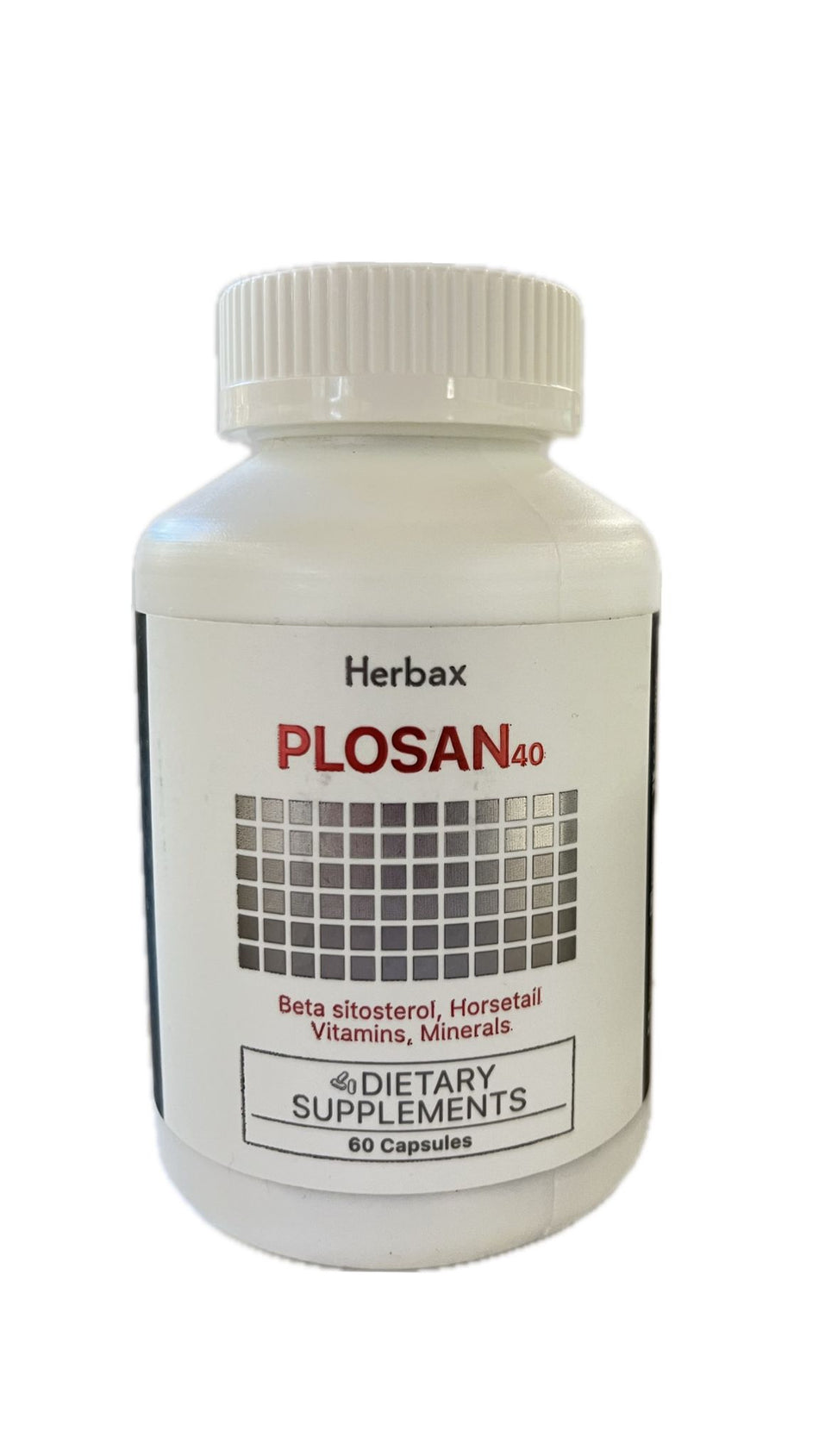 Herbax Plosan-40 Para la Salud de la Próstata Masculina, 60 Tabletas