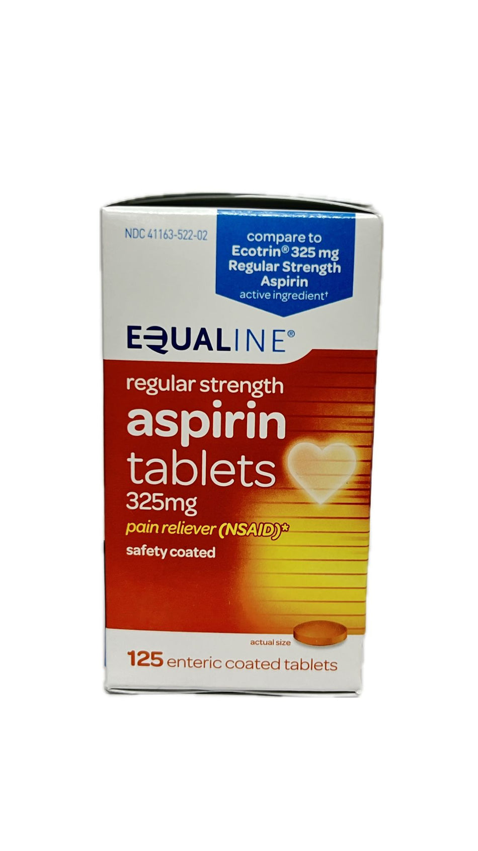 Equaline Aspirin tablets 325 mg 125 tabletas
