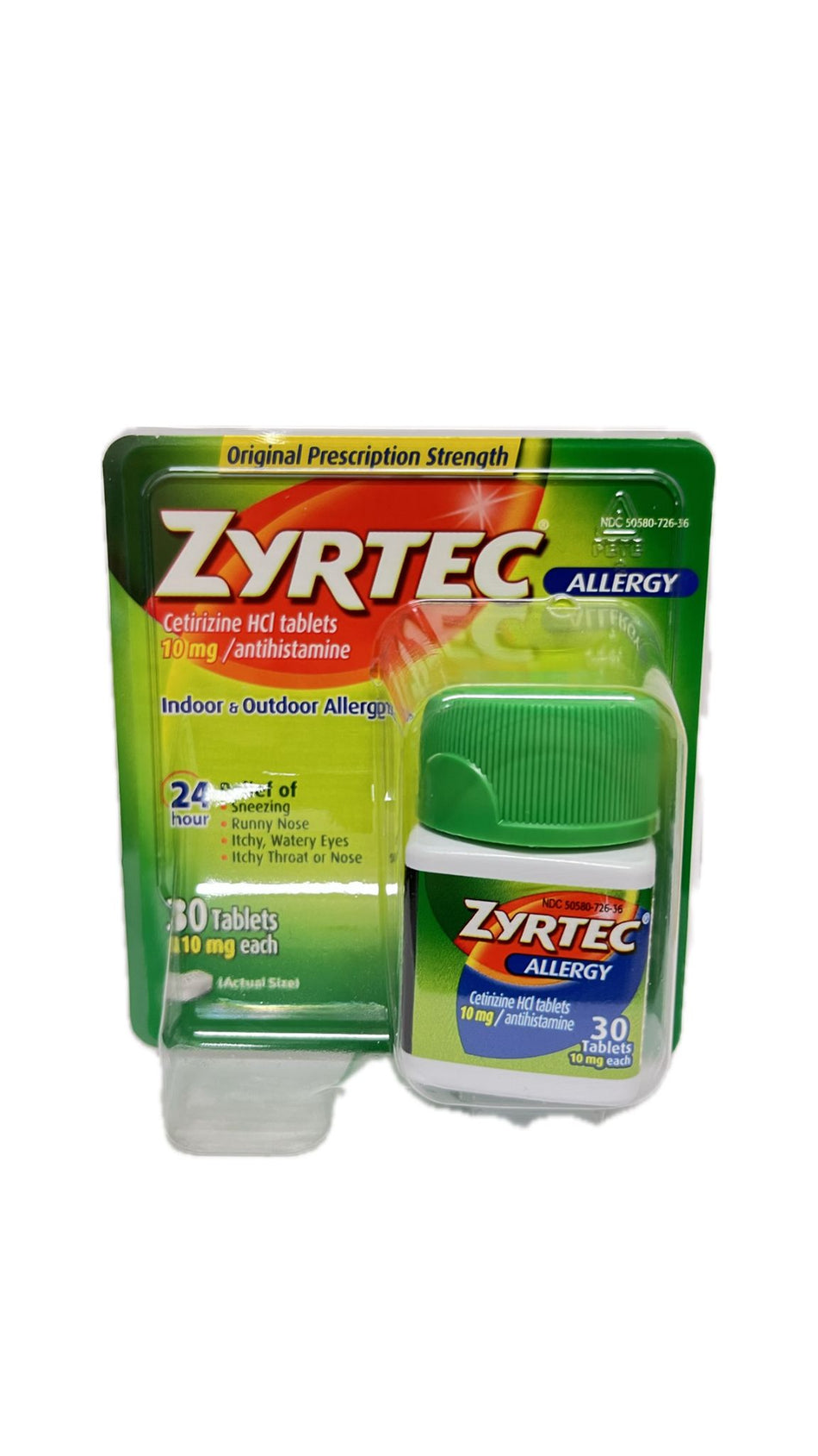 Zyrtec Allergy 10 mg 30 tabletas