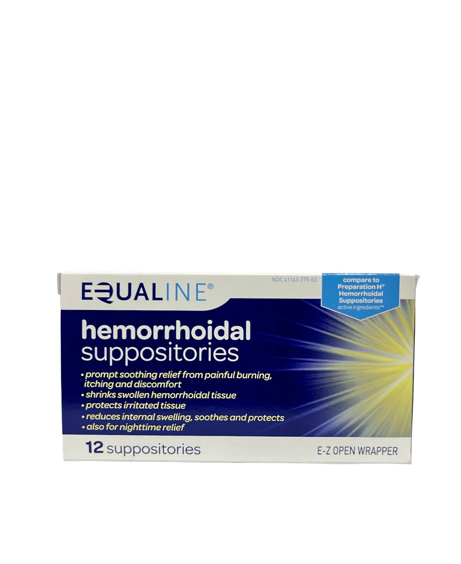 Equaline Hemorrhoidal suppositories 12 suppositories