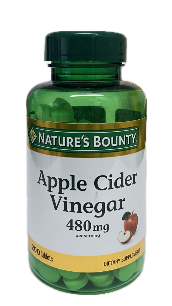 Nature's Bounty Vinagre de sidra de manzana 480 mg 200 tabletas