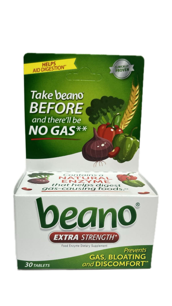 Beano extra fuerte Apoyo a la digestion 30 Tabletas