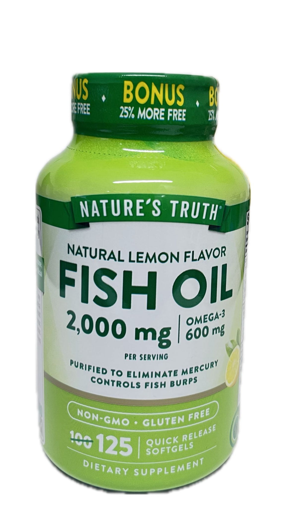 Nature's Truth Aceite de pescado 600 mg 125 Capsulas