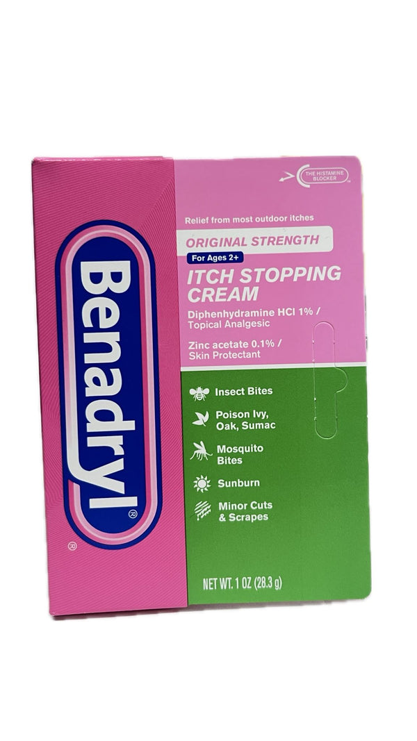 Benadryl Fuerza original 1 oz Crema para la picazon