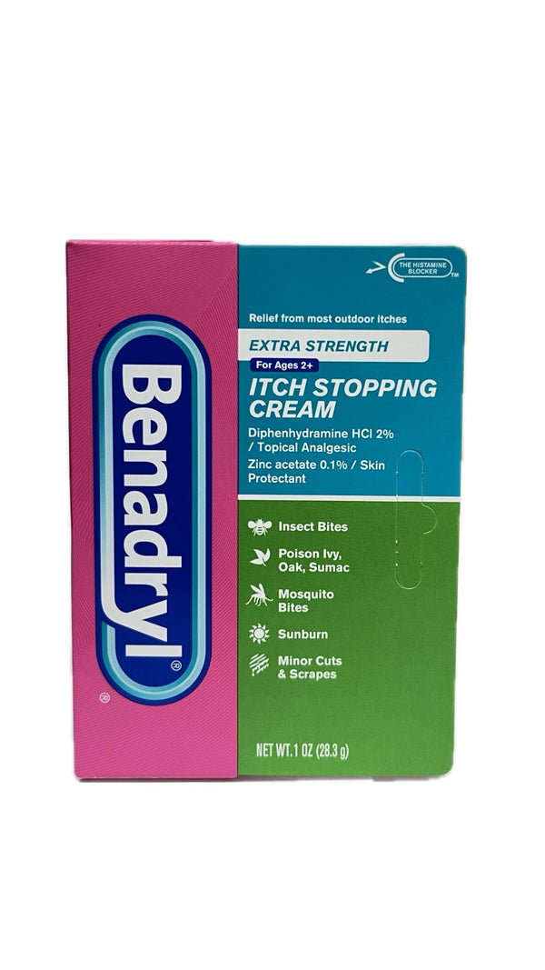 Benadryl Extra fuerte 1 oz Crema para la Picazon