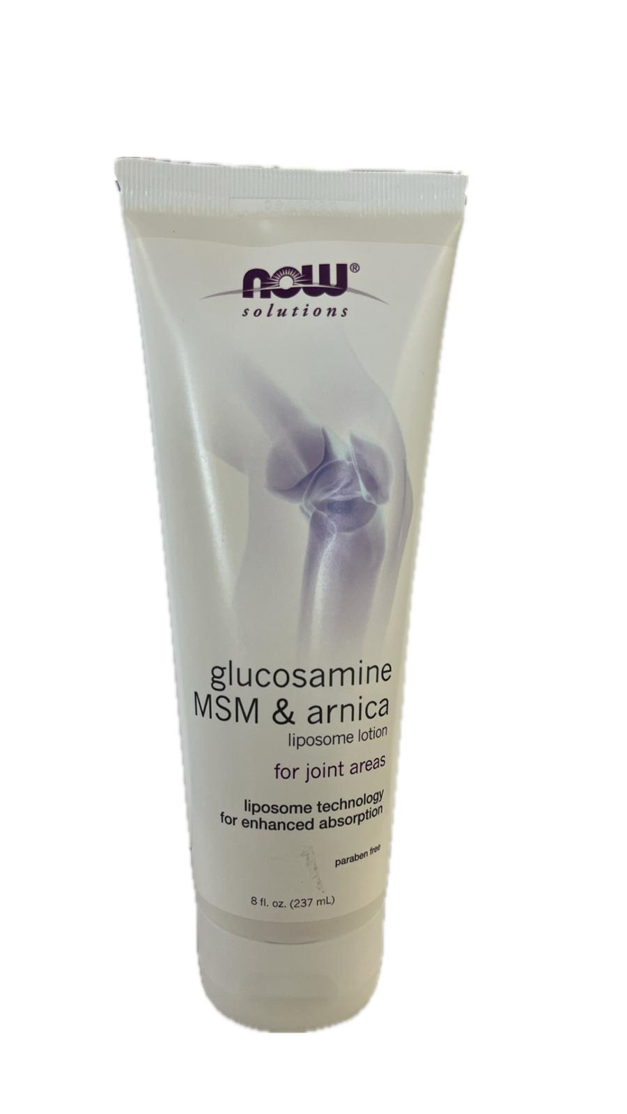 Now Glucosamina, MSM y Arnica 8 oz