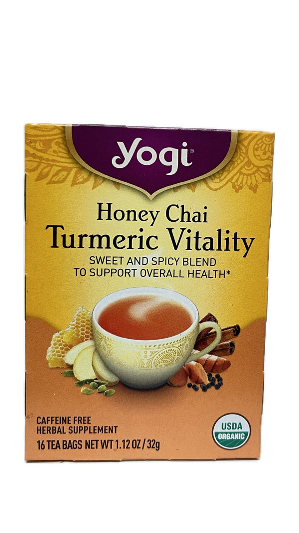 Yogi Chai de Miel Vitalidad de la Curcuma 16 bolsitas.