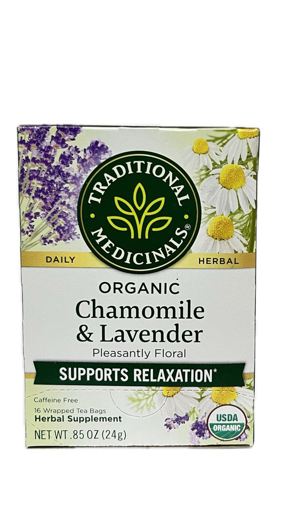Traditional Medicinals Te de Manzanilla y Lavanda  16 Bolsitas