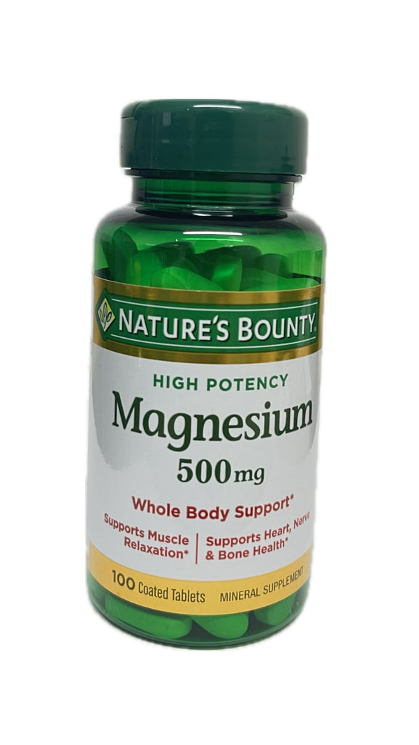 Nature´s Bounty Magnesio 500 mg, 100 tabletas