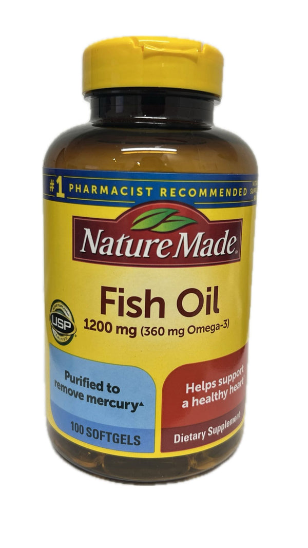 Nature Made Aceite de Pescado 1200 mg, 100 softgels