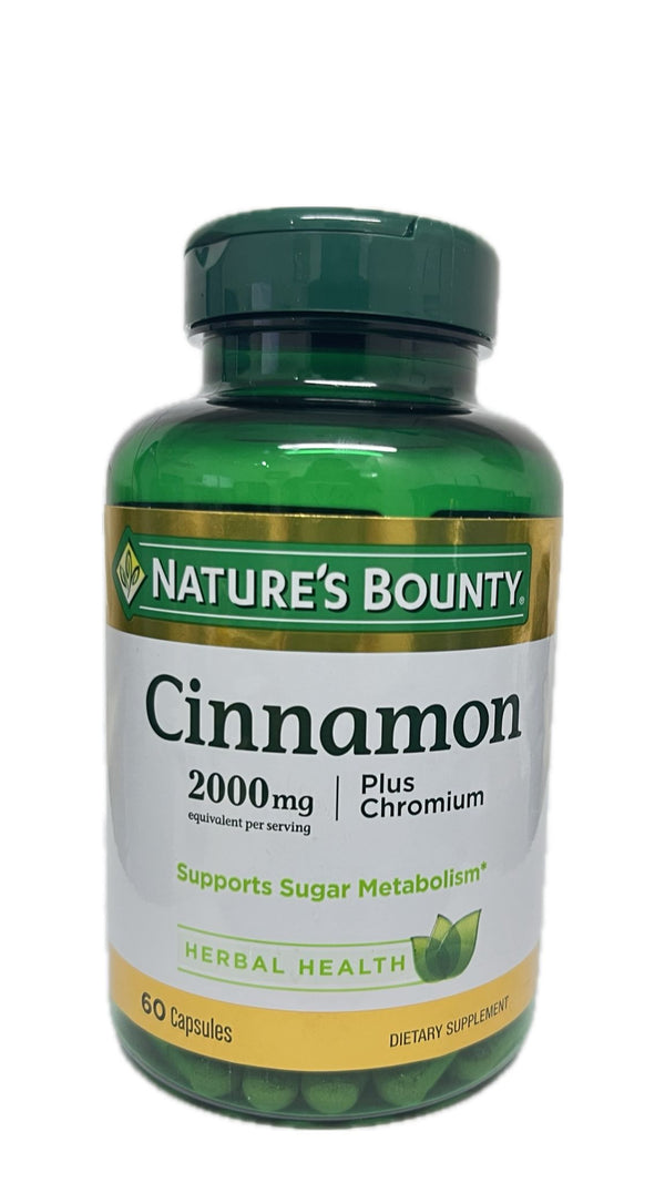 Nature´s Bounty Canela 2000 mg, 60 capsulas