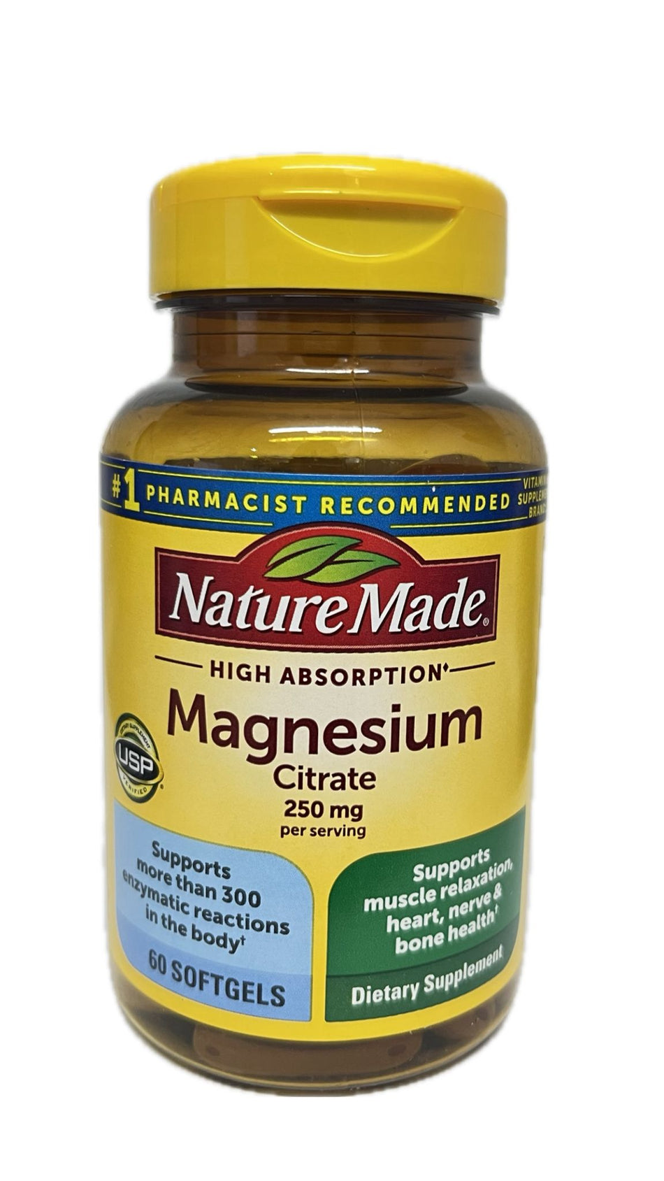 Nature Made Citrato de Magnesio 250mg, 60 Softgels