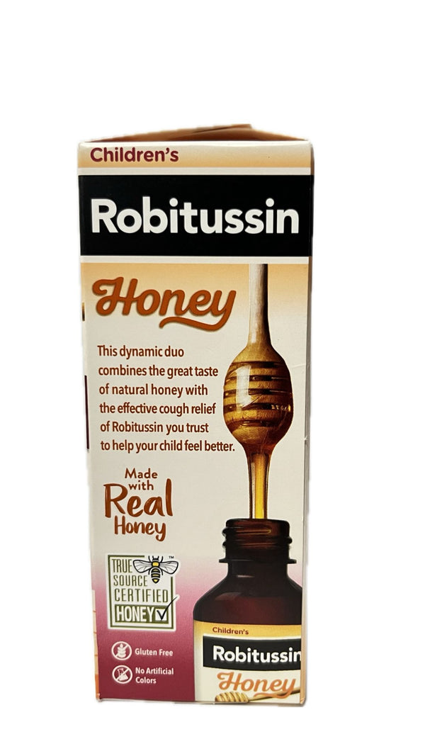 Robitussin Miel Tos y Congestión de Pecho  Para  niños 4 oz