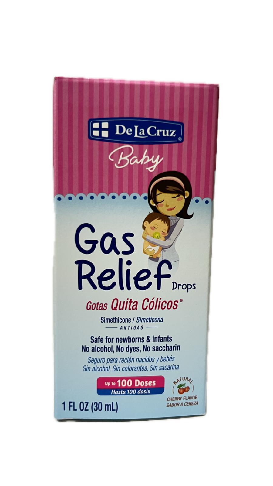 De La Cruz Gas Relief Gotas Quita Cólicos 1 oz