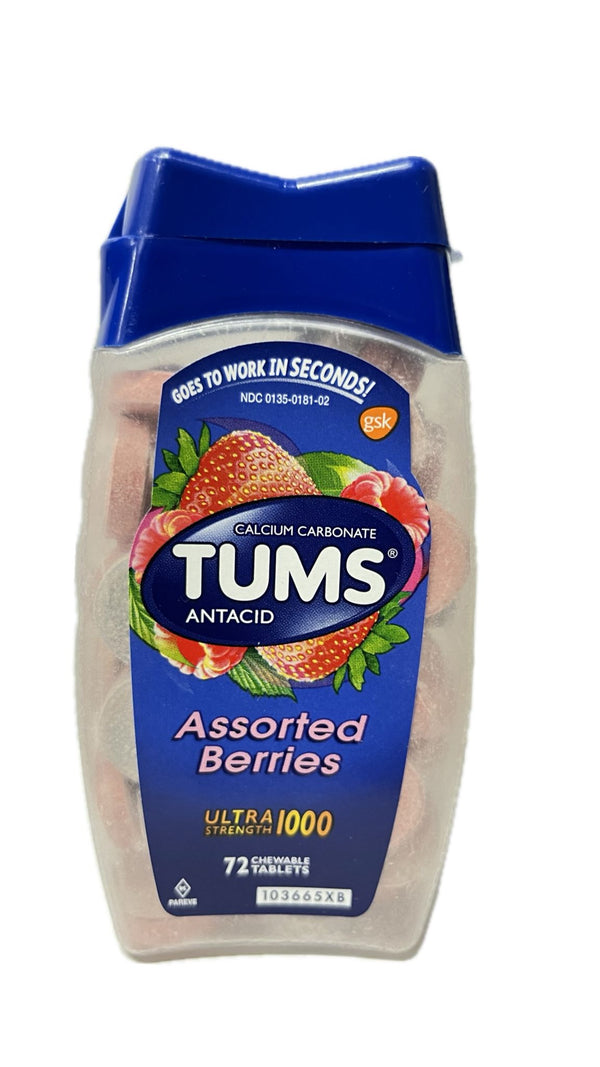 Tums Anti Acid 72 Tabletas Maticables
